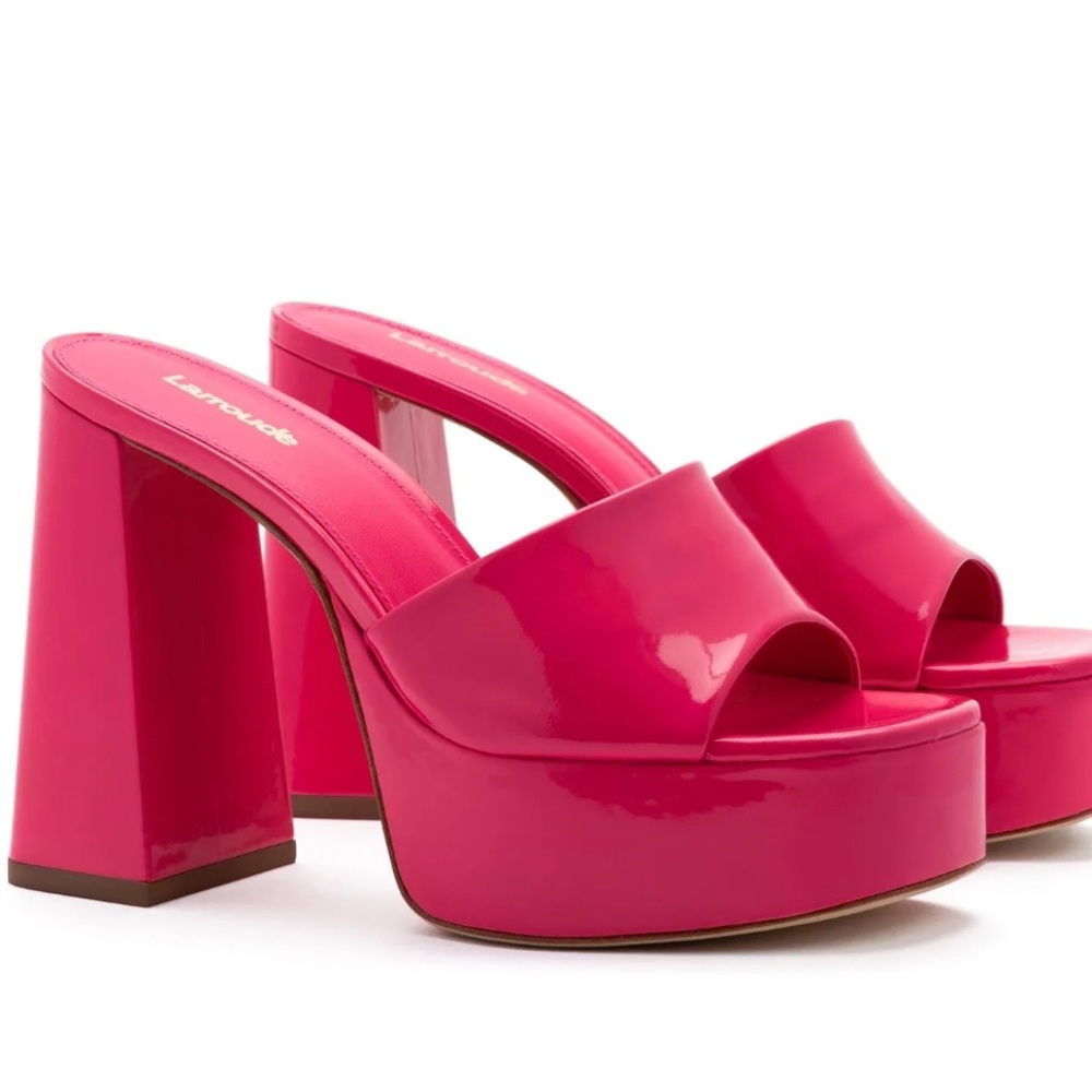 Hot Pink Larroude Dolly Platforms - Sz 7